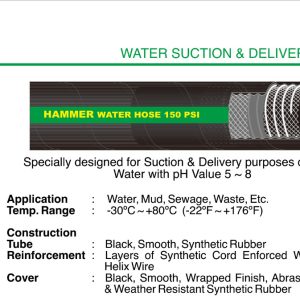 HAMMER WATER SUCTION & DELIVERY HOSE - SELANG HISAP & PENYALUR AIR