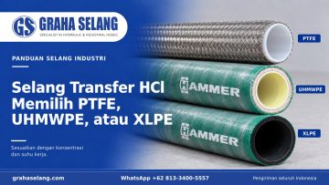 Selang Transfer HCl: Memilih PTFE, UHMWPE, atau XLPE