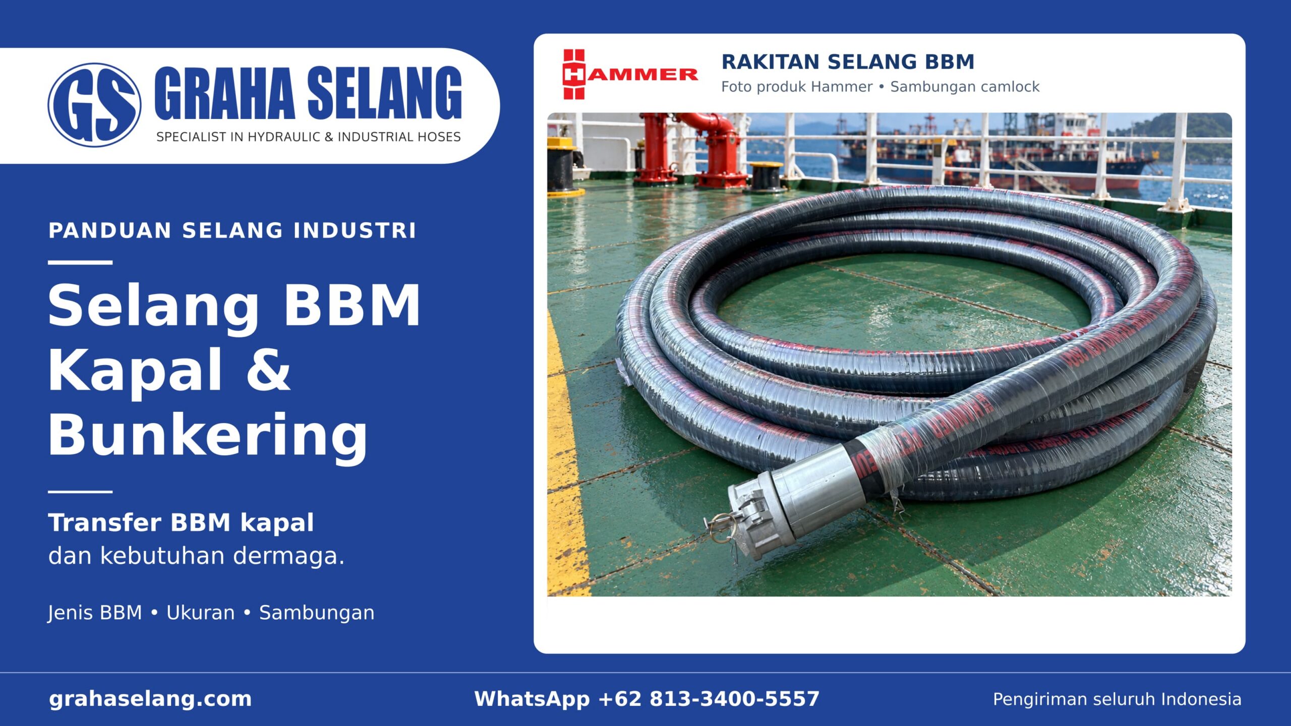Selang Transfer BBM untuk Kapal dan Bunkering