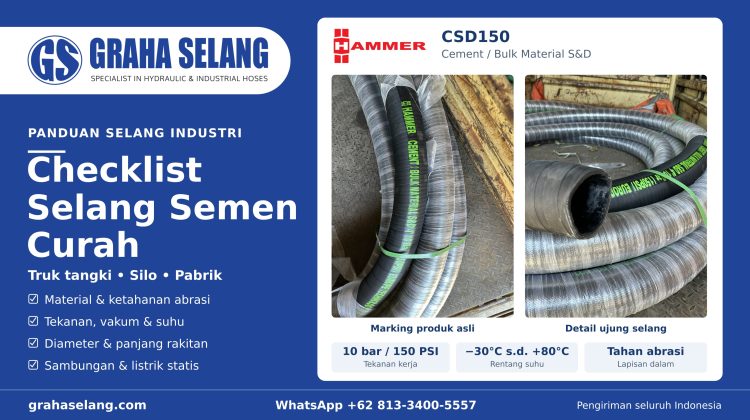 Checklist Memilih Selang Semen Curah untuk Truk Tangki, Silo, dan Pabrik