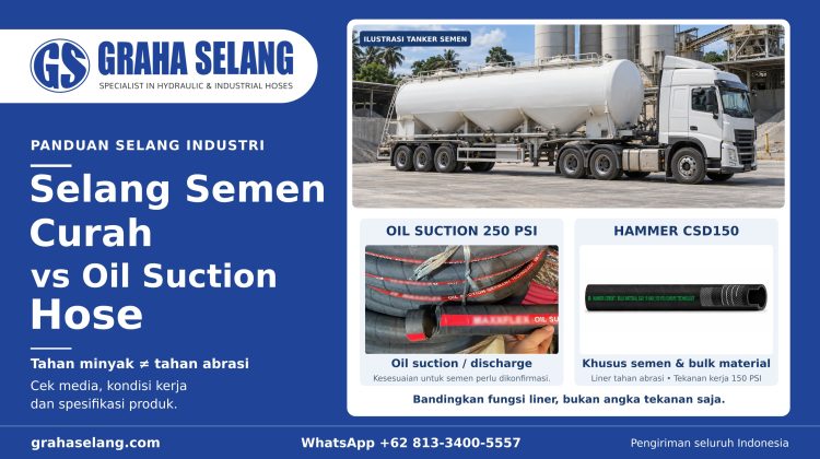 Selang Semen Curah: Bolehkah Menggunakan Oil Hose atau Oil Suction Hose?