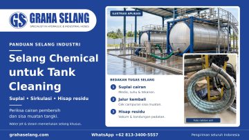 Selang Chemical untuk Tank Cleaning: Transfer Cairan Pembersih dan Penghisapan Sisa Cairan