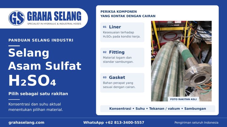 Selang Asam Sulfat untuk Transfer Industri: Panduan Memilih Selang dan Sambungan